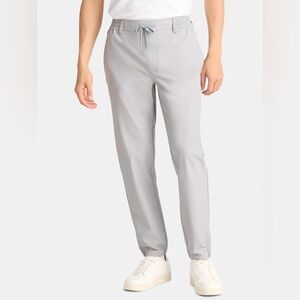 Gray Men's Golf Performance Jogger Sweatpants with Drawstring